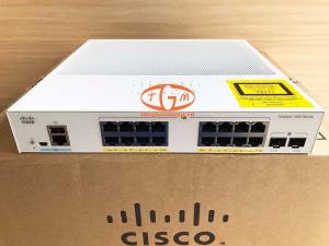 C1000-16P-E-2G-L Cisco Catalyst 1000 16 Ports GE PoE+ 120W, 2x1G SFP, 36Gbps, External Power