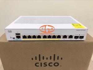 C1000-8FP-E-2G-L Cisco Catalyst 1000 8 Ports GE PoE+ 120W, 2x SFP/RJ45 Combo, 20Gbps, External Power