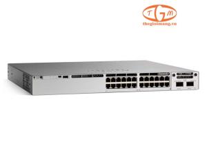 C9300-24H-E Catalyst 9300 24-port 1G copper with modular uplinks, UPOE+, Network Essentials