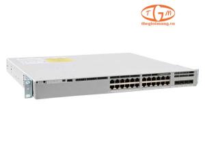 C9300LM-24U-4Y-A Catalyst 9300 mini 24-port 1G copper, UPOE, 4x 25G uplinks, Network Advantage