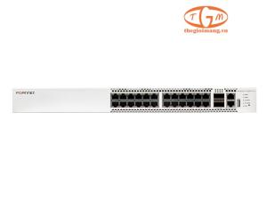 FS-T1024F-FPOE FortiSwitch 24x 10GE RJ45 POE++ 1440W, 2x 100GE QSFP28 Uplink