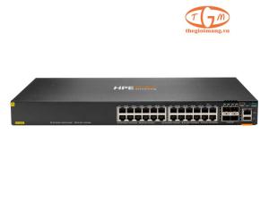 JL666A HPE Aruba Networking 6300F 24 port 1GbE Class 4 PoE and 4 port SFP56 Switch