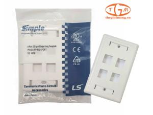 Mặt nạ mạng LS 4 port (LS-FP-US-4PORT)