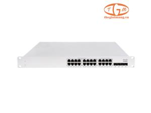 MS150-24P-4G Switch Cisco Meraki 24x 1GE RJ45 POE, 4x 1GE SFP uplink, Cloud Managed 